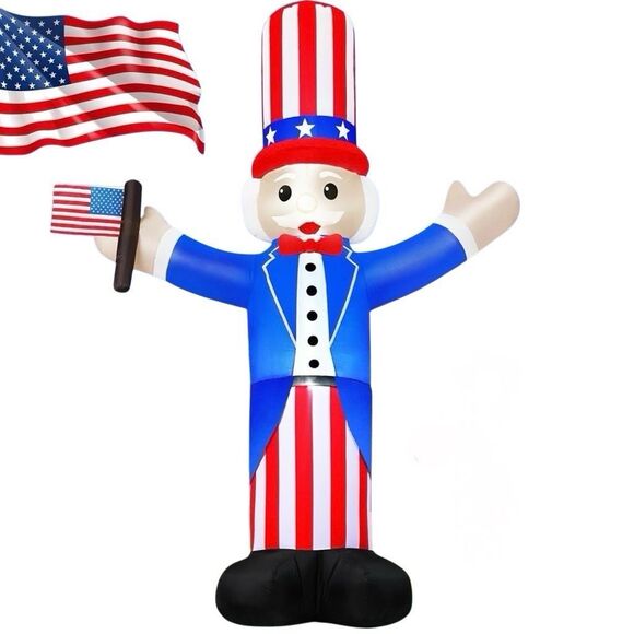 6FT Patriotic Independence Day 4th of July Inflatables Outdoor Decorations New - Picture 1 of 9